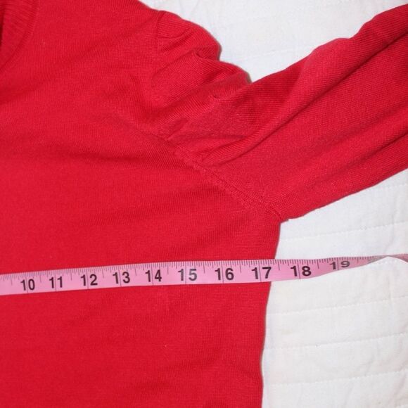 Joseph A Red Turtleneck Sweater Women small - Picture 6 of 8
